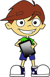 Sammy de kids and english le gusta aprender inglés desde su ipad